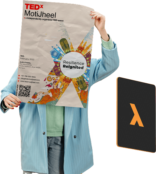 Graphic design showcasing print and digital designs